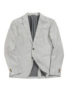 Пиджак из смесовой льняной ткани Cove Road Rodd &amp; Gunn, серый