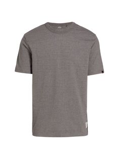 Хлопковая футболка Essential с короткими рукавами Alpha Industries, угольный