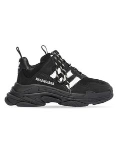 Детские кроссовки Balenciaga / Adidas Triple S Balenciaga, черный