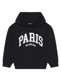 Толстовка с капюшоном Kids Cities Paris Balenciaga, черный