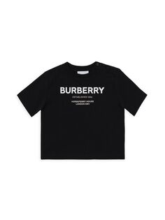 Детская кедровая футболка Burberry, черный