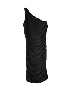 Платье для девочки с рюшами на одно плечо Un Deux Trois, черный
