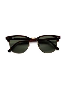 Классические солнцезащитные очки Clubmaster RB3016 51 мм Ray-Ban