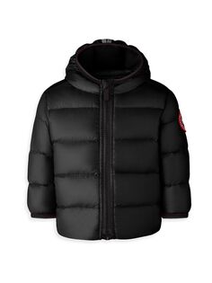 Пуховая стеганая куртка Crofton для малышей Canada Goose, черный