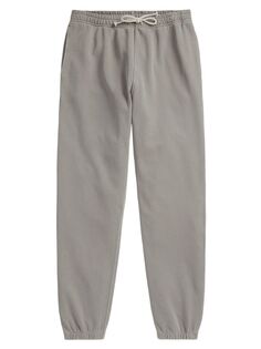 Хлопковые спортивные штаны с кулиской Polo Ralph Lauren, серый