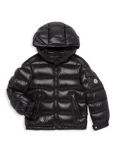 Куртка Moncler Maya для малышей и малышей Moncler, черный