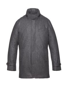 Эластичное облегающее автомобильное пальто с капюшоном Norwegian Wool, угольный