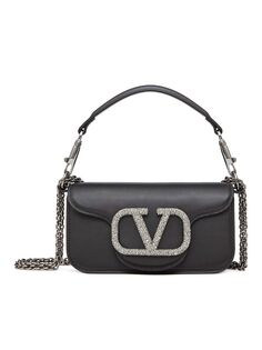 Маленькая сумка через плечо Locò с логотипом Jewel Valentino Garavani, черный