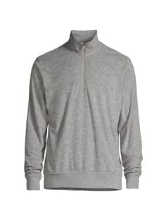 Полотенце Махровый пуловер с молнией до половины Onia, серый