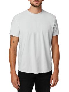 Удлиненная футболка Anderson с перевернутым принтом Hudson Jeans, серый