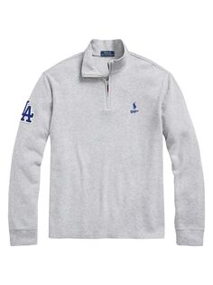 Пуловер LA Dodgers с молнией на четверть Polo Ralph Lauren