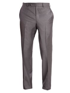 Шерстяные классические брюки Saks Fifth Avenue, серый
