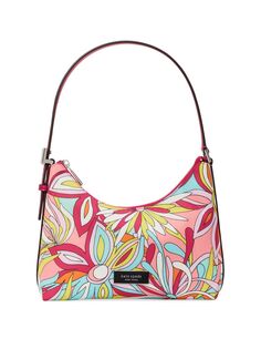 Маленькая сумка через плечо Sam Icon Anemone с цветочным принтом kate spade new york, разноцветный