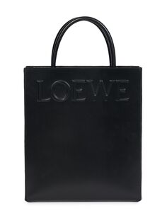 Кожаная большая сумка формата А4 Loewe, черный