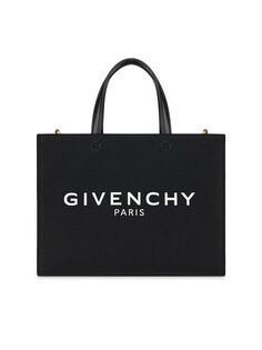 Холщовая сумка для покупок маленького размера G Tote Givenchy, черный