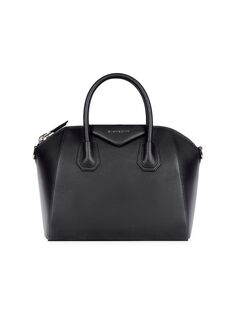 Маленькая сумка Antigona из зерненой кожи Givenchy, черный