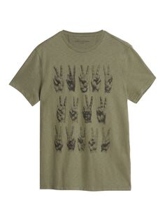 Футболка с круглым вырезом Peace Hands John Varvatos