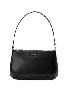 Кожаная мини-клатч Sam Icon Spazzolato kate spade new york, черный