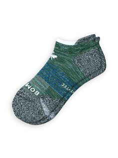 Универсальные носки до щиколотки Space-Dye Marl с цветными блоками Bombas, белый
