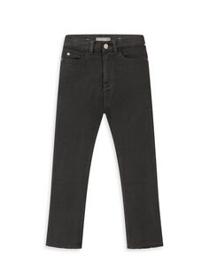 Детские прямые джинсы Emie стрейч DL1961 Premium Denim, черный