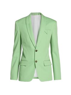 Wardrobe 04 Эластичная куртка с двумя пуговицами Bottega Veneta