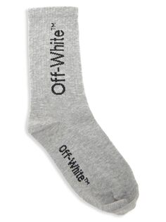 Детские носки с логотипом Off Diagonal Off-White, черный
