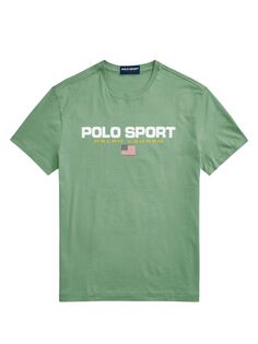 Футболка Polo Sport из хлопкового джерси Polo Ralph Lauren, зеленый