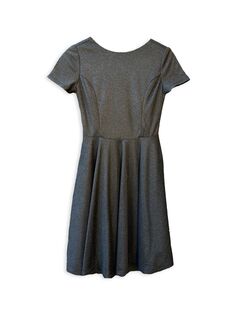 Блестящее облегающее платье с короткими рукавами для девочек Un Deux Trois, черный