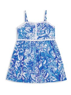 Мини-платье Haylan для маленьких девочек и девочек Lilly Pulitzer Kids, зеленый