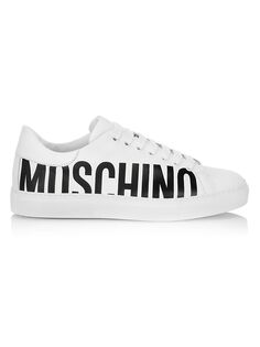 Низкие кроссовки с логотипом Moschino