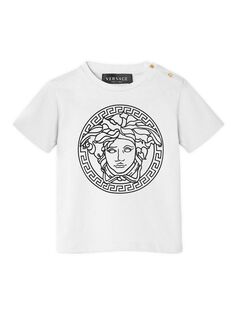 Футболка с логотипом Medusa для малышей и мальчиков Versace, белый