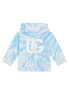 Худи Baby&apos;s Tie-Dye с логотипом DOLCE&amp;GABBANA, синий