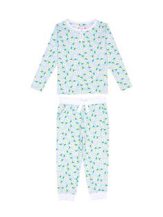 Детская длинная пижама из джерси Daisy Sant and Abel, зеленый