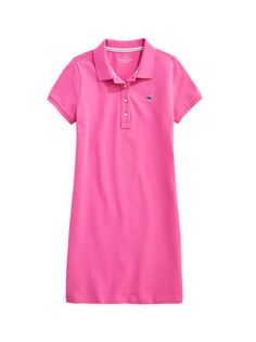 Платье поло из пике для маленьких девочек Vineyard Vines