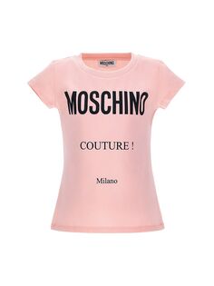 Футболка с логотипом Mini Me Couture для маленьких девочек и девочек Moschino, розовый