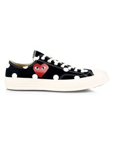 Низкие кроссовки Comme des Garcons Play x Converse в горошек Comme des Garçons PLAY, черный