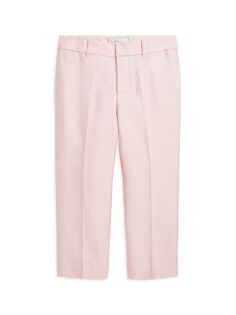Узкие брюки из шерсти и шелка для маленьких девочек и девочек Polo Ralph Lauren, розовый