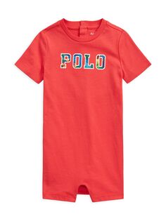 Хлопковый комбинезон с логотипом для маленьких мальчиков Polo Ralph Lauren