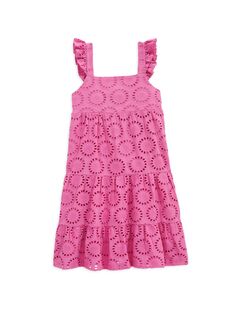 Ярусное платье для маленьких девочек с отделкой люверсами Vineyard Vines