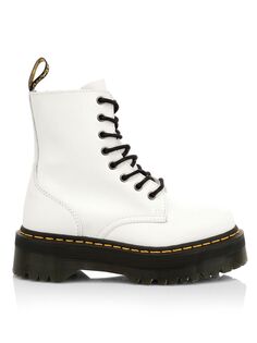 Кожаные армейские ботинки Jadon Dr. Martens, белый