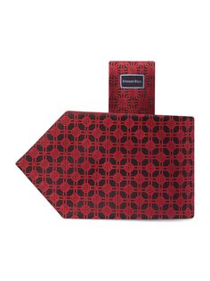 Роскошный плетеный шелковый галстук Stefano Ricci, красный