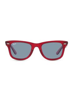 Солнцезащитные очки Wayfarer RB2140 41,2 мм Ray-Ban, красный