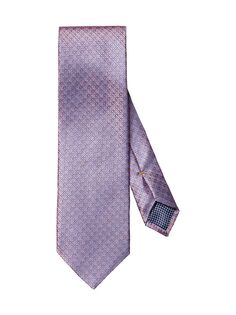 Жаккардовый шелковый галстук с цветочным принтом Eton, красный