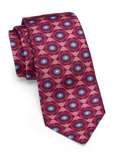 Шелковый галстук Flora Kiton, розовый