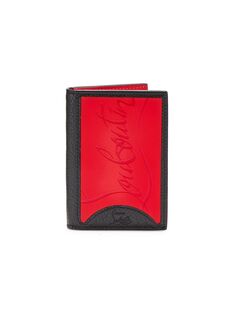 Кожаный бумажник в два сложения Sifnos Christian Louboutin, красный