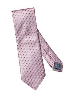 Шелковый галстук с геометрическим принтом Eton, розовый