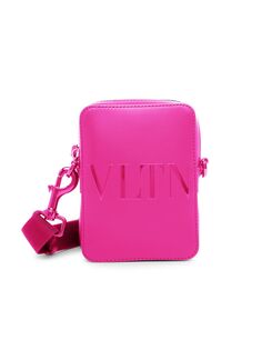 Маленькая сумка через плечо с логотипом Valentino Garavani, розовый