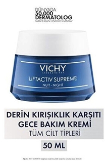 Vichy Liftactiv Supreme ночной крем против морщин и укрепляющий 50 мл