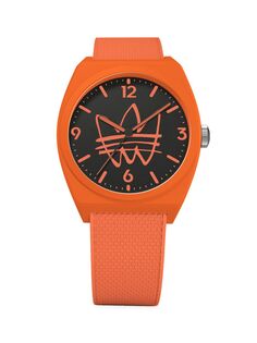 Часы с логотипом из смолы adidas, оранжевый