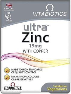 Vitabiotics Ultra Zinc 15 мг 60 таблеток Vi̇tabi̇oti̇cs